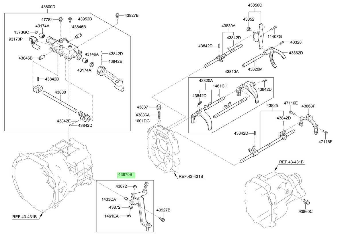 Selectora Original Para Hyundai H1 2007-2023