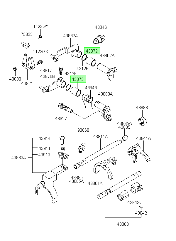 Buje Orig. Para Hyundai Elantra 2000-2005