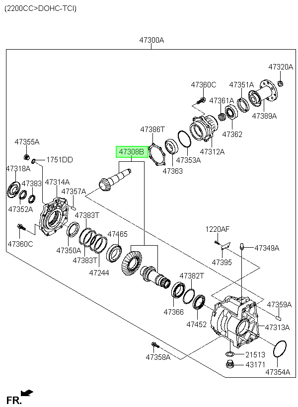 Eje Original Para Hyundai Santa Fe 2012-2019