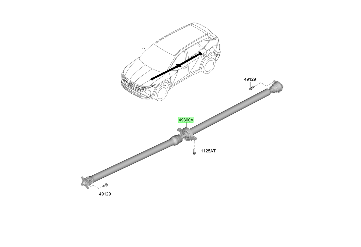 Cardan Original Para Hyundai Tucson 2021-2025