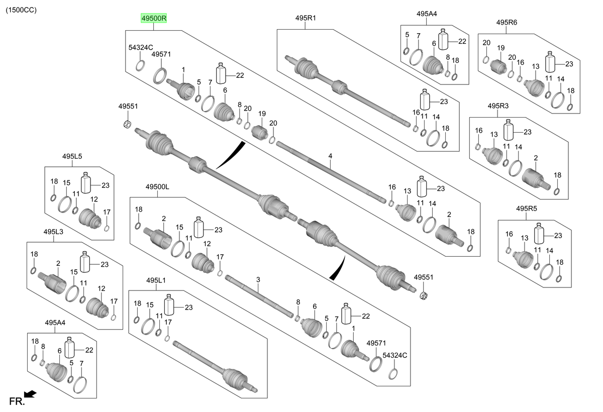 Homocinética Der. Rh Original Para Hyundai Creta 2020-2025