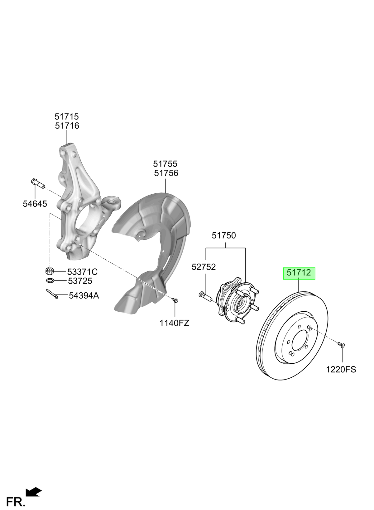 Disco De Freno Original Para Hyundai Veloster 2018-2022