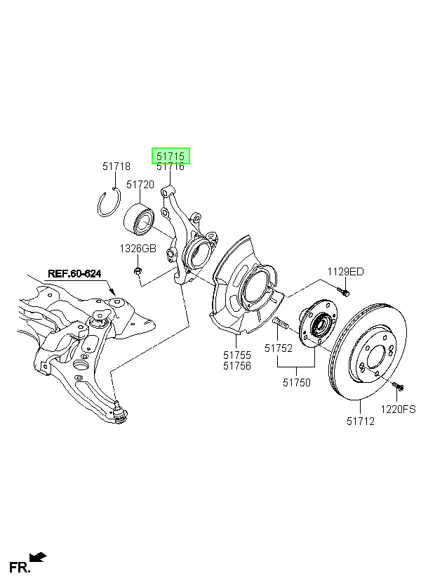O-munon . Del. Lh Orig. Para Hyundai Elantra 2011-2015