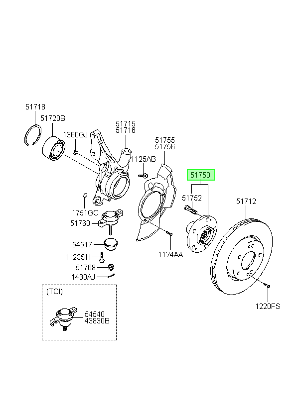 Maza Del. Original Para Kia Sportage 2004-2016