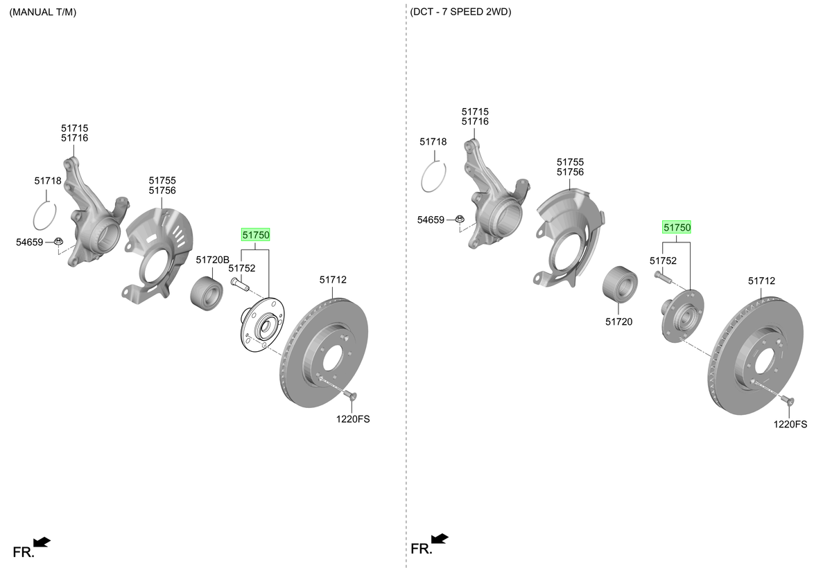 Maza Del. Original Para Hyundai Creta 2021-2025