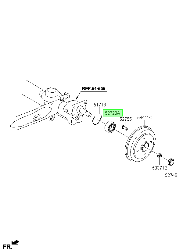 Rodamiento Maza Tras. Orig. Para Hyundai Eon 2011-2016