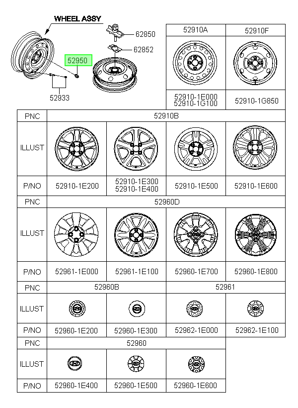 Tuerca Rueda Accent Prime 2003 Orig. Para Hyundai 2000-2005