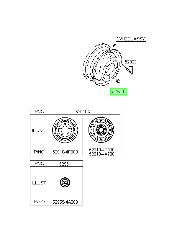 Tuerca Original Para Hyundai H1 2006-2025