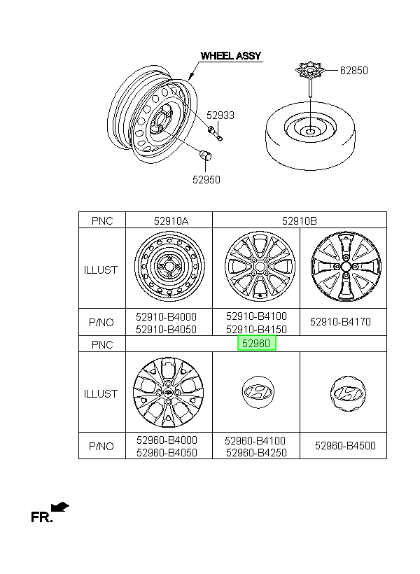 Tapa De Rueda Original Para Hyundai I10 2013-2018