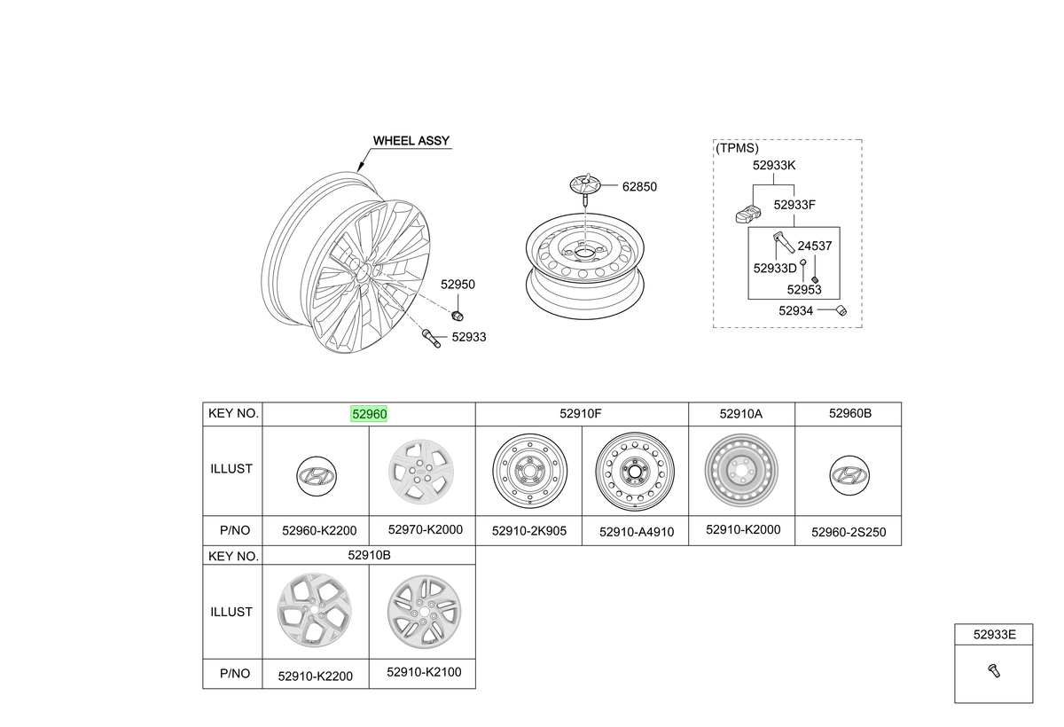 Tapa Central Llanta Original Para Hyundai Staria 2021-2025