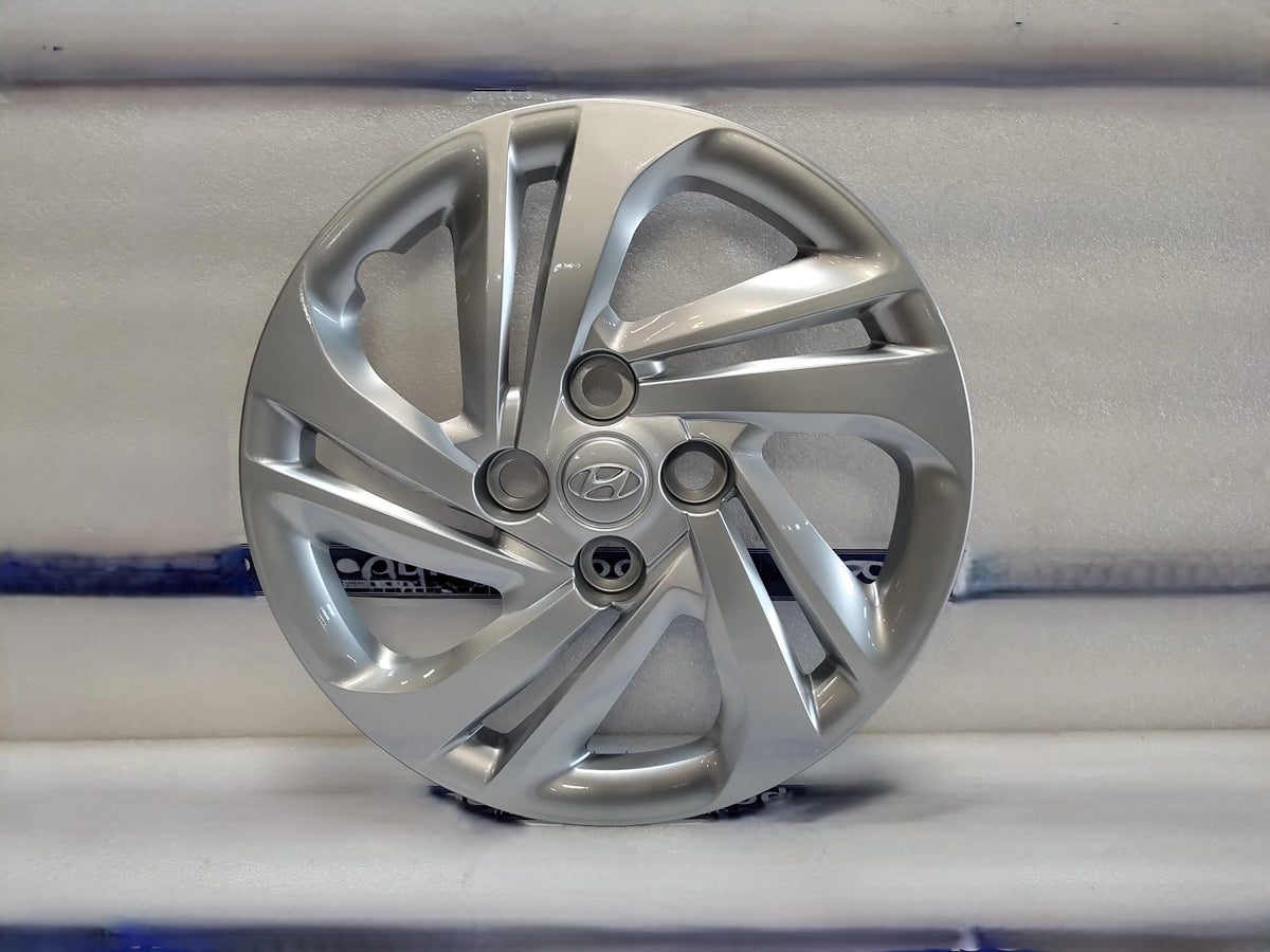 Tapa De Rueda Orig. Para Hyundai  I10 Desde 2016-2023 Plateado
