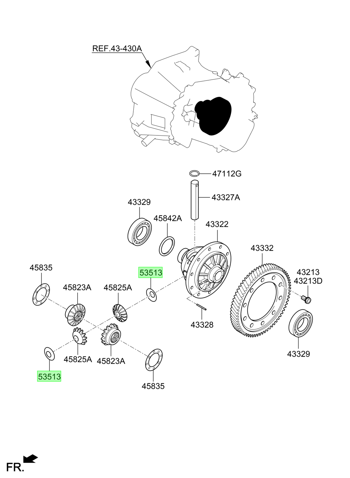 Golilla Satelites #42 Orig. Para Hyundai Creta Desde 2016
