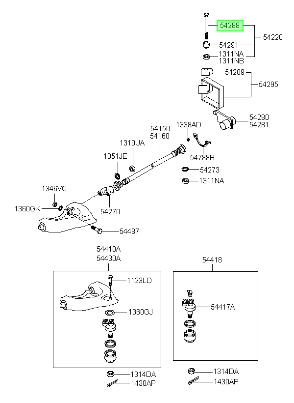 Perno Original Para Hyundai H1 1993-2007
