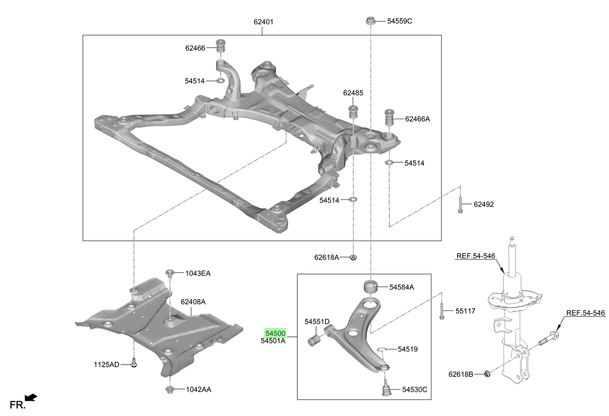 Bandeja Lh Original Para Hyundai Kona 2023-2025