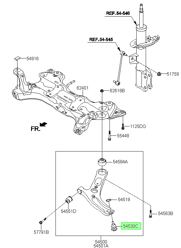 OEM 545303X000 catalogo
