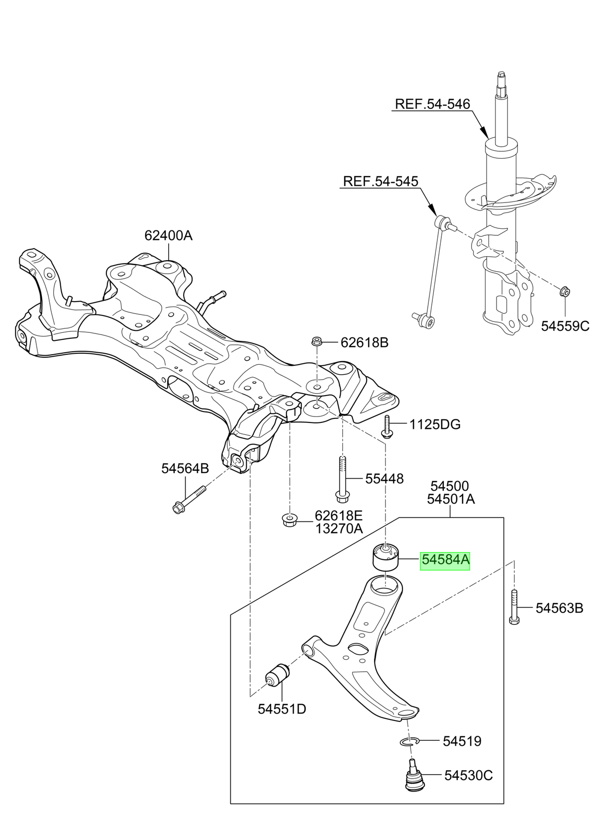 Buje Bandeja Orig. Para Hyundai I30 2013-2017