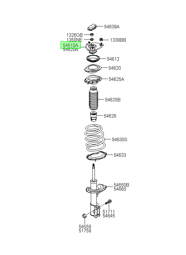 Amortiguador Del. Original Para Kia Rio 2003-2015