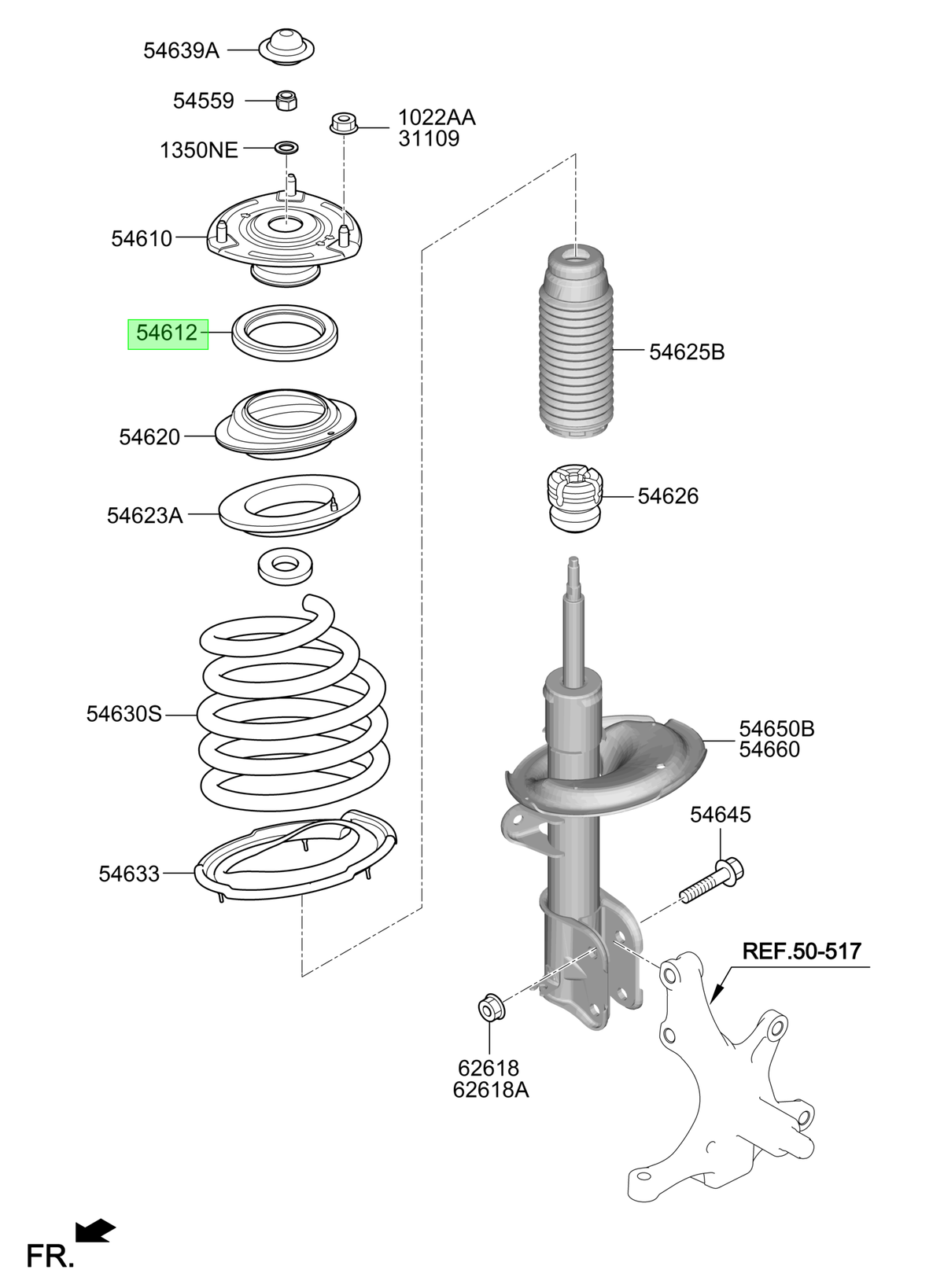 OEM 546124D000 catalogo