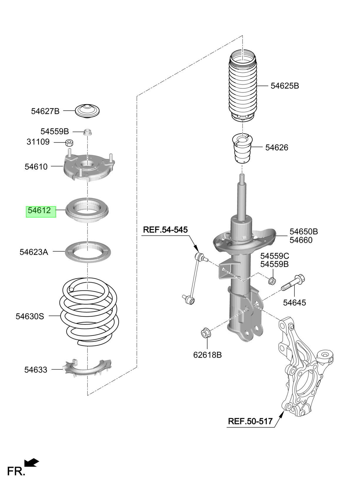 Rodamiento De Cazoleta Orig. Para Hyundai Tucson 2015-2020