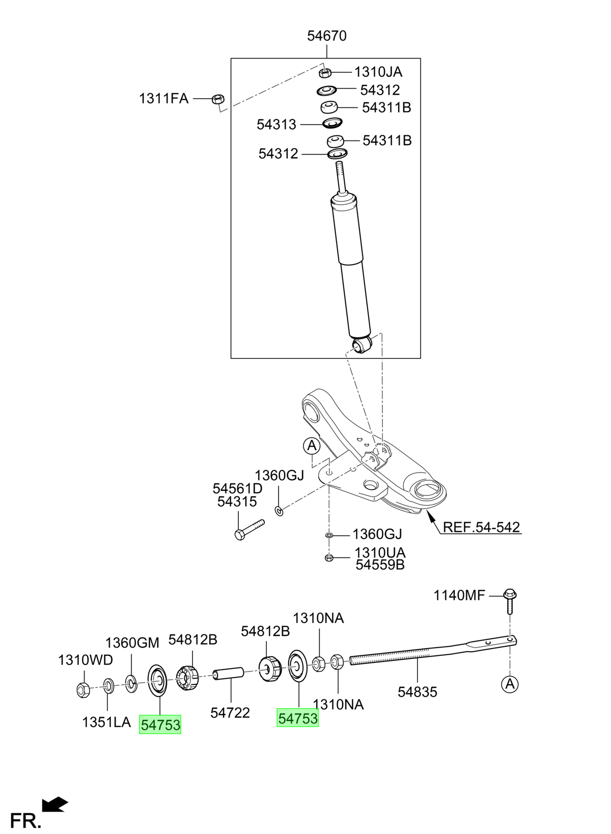 Golilla Tensora Original Para Hyundai Porter 1996-2025