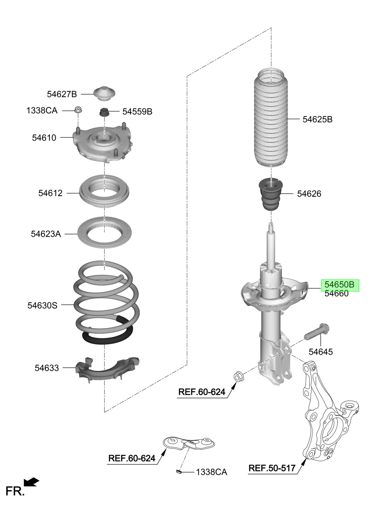 Amortiguador Lh Original Para Hyundai Veloster 2017-2021