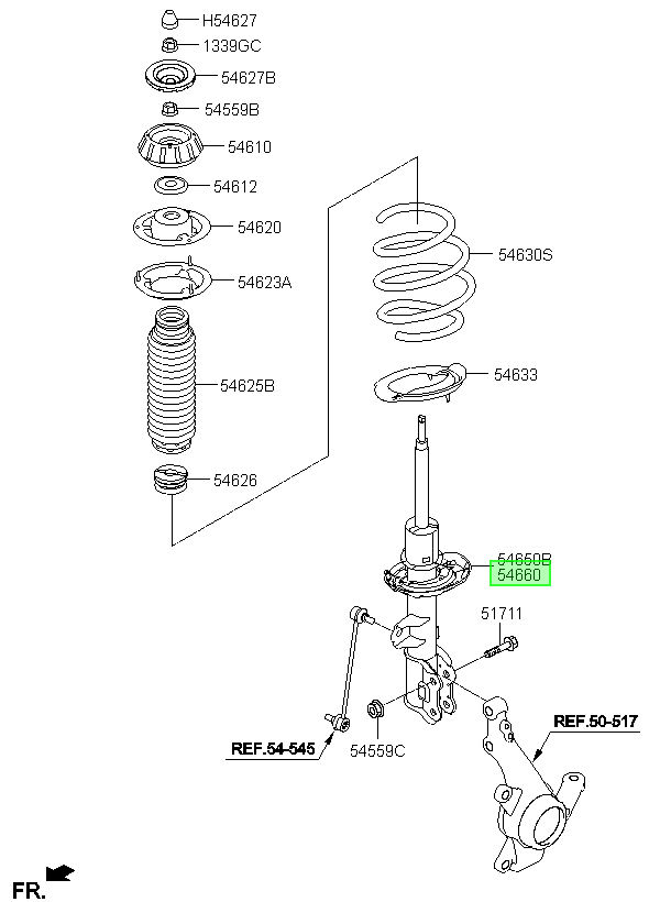 OEM 54660H7100 catalogo