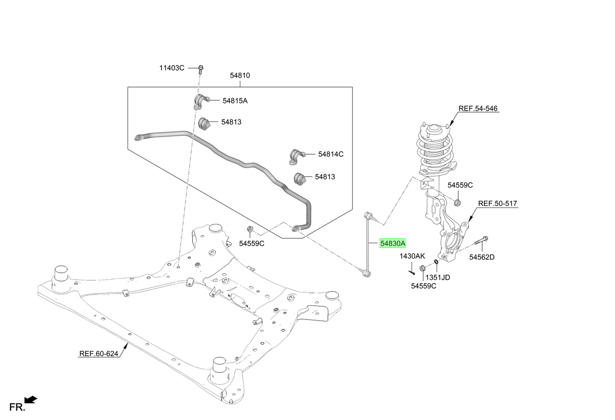 Bieleta Original Para Hyundai Tucson 2024-2025