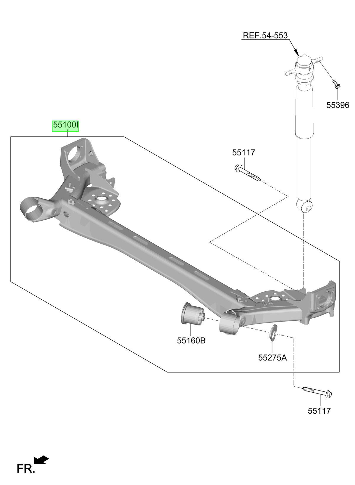 Eje Torsión Original Para Hyundai Creta 2020-2025