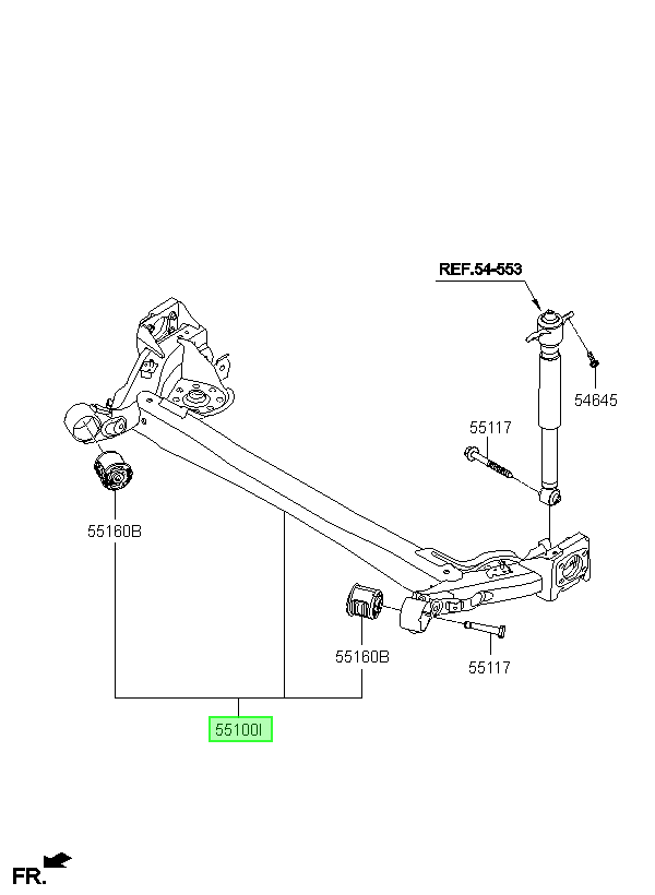 Eje Torsión Original Para Hyundai Accent 2017-2024