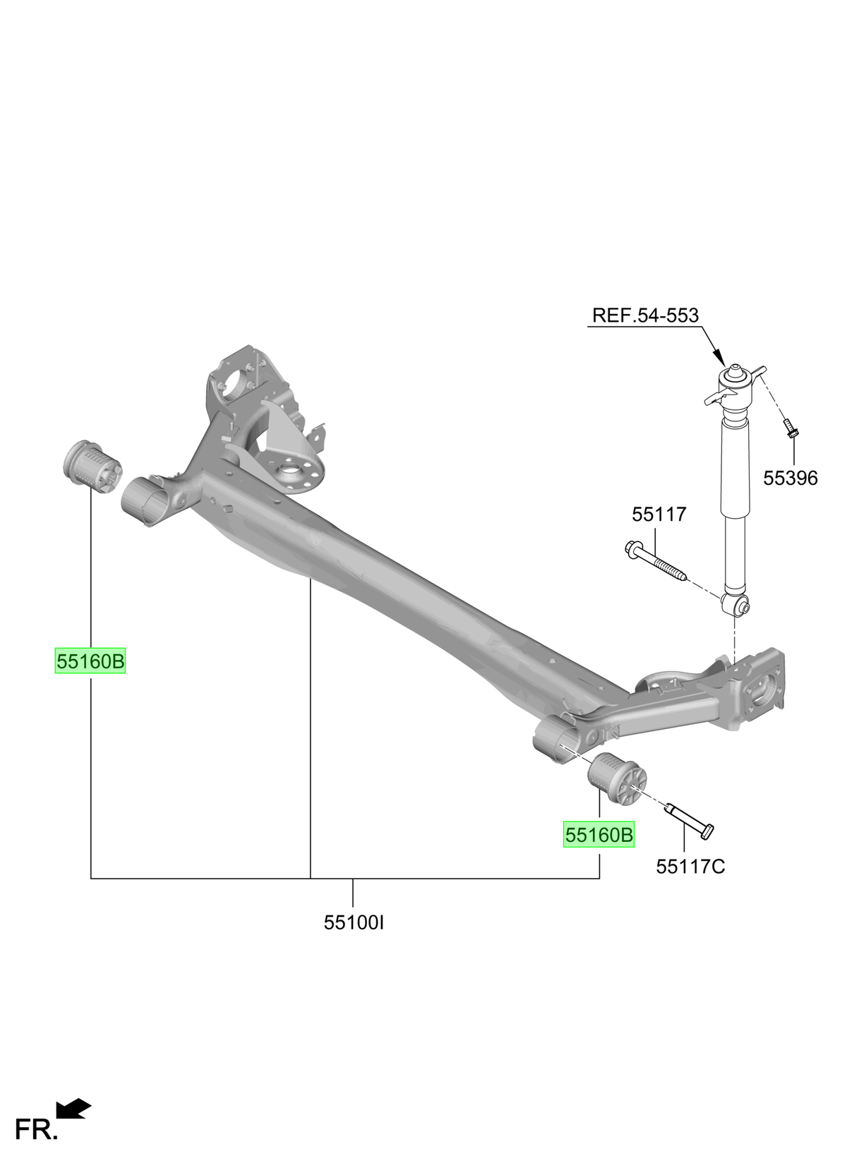 Buje Puente Tras. Original Para Kia Seltos 2020-2025