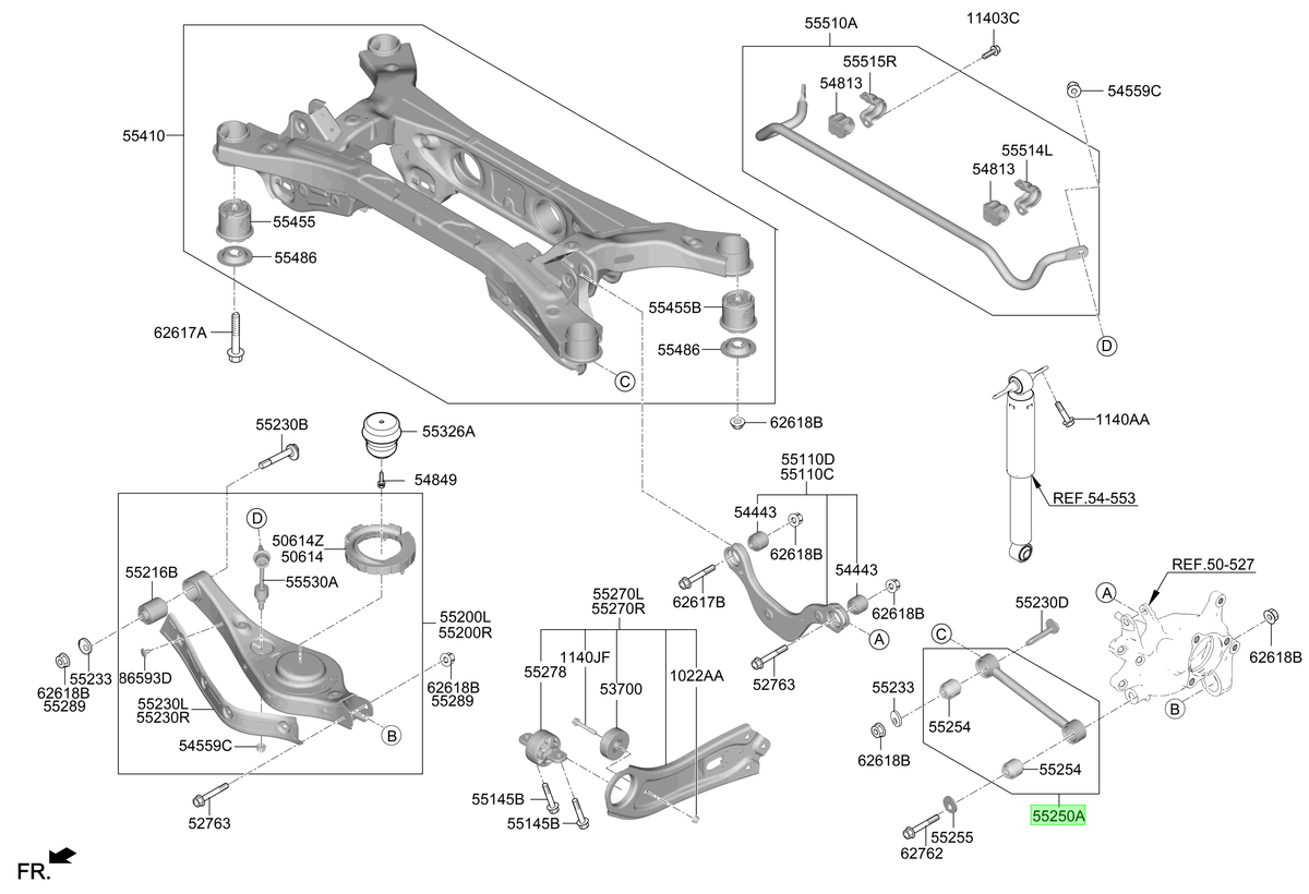 Tirante Suspensión Original Para Hyundai Staria 2021-2025