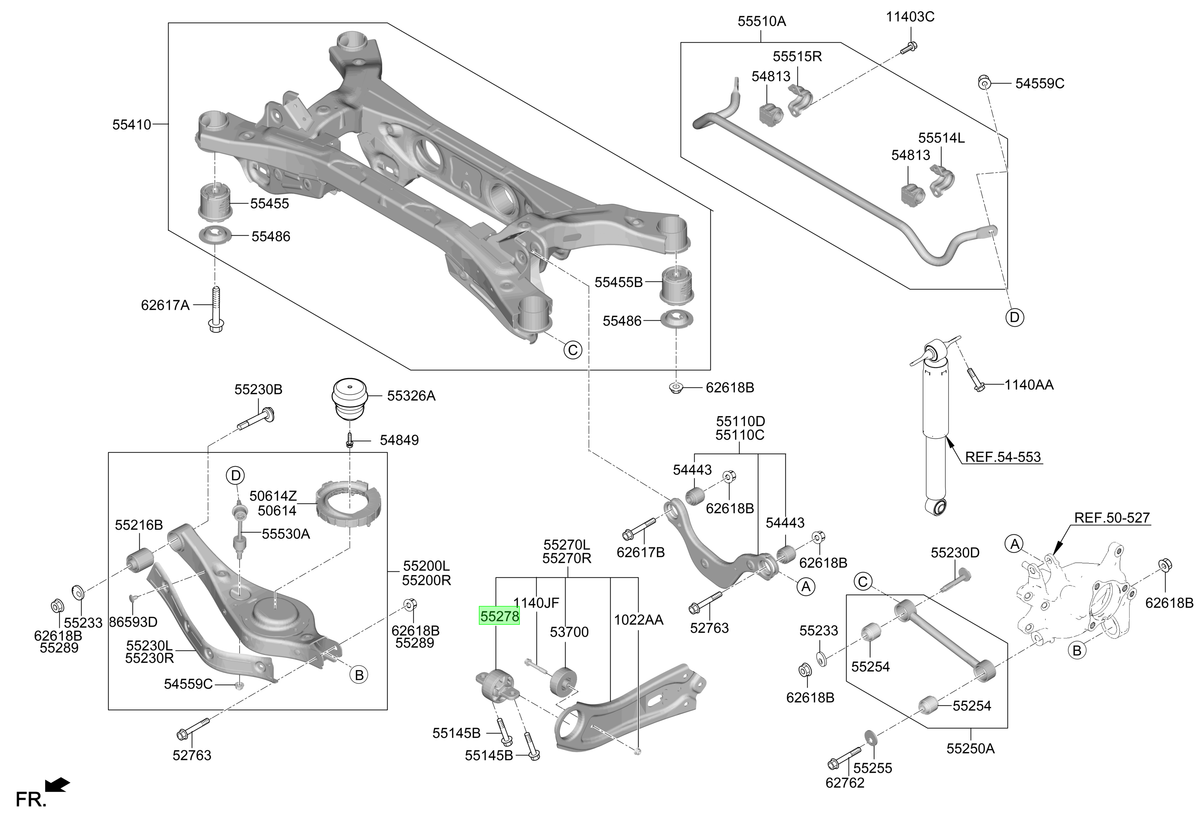 Buje Brazo Tras. Original Para Hyundai Staria 2021-2025