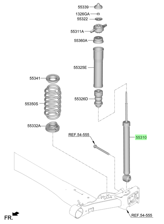 Amortiguador Tras. Original Para Hyundai Accent 2023-2025