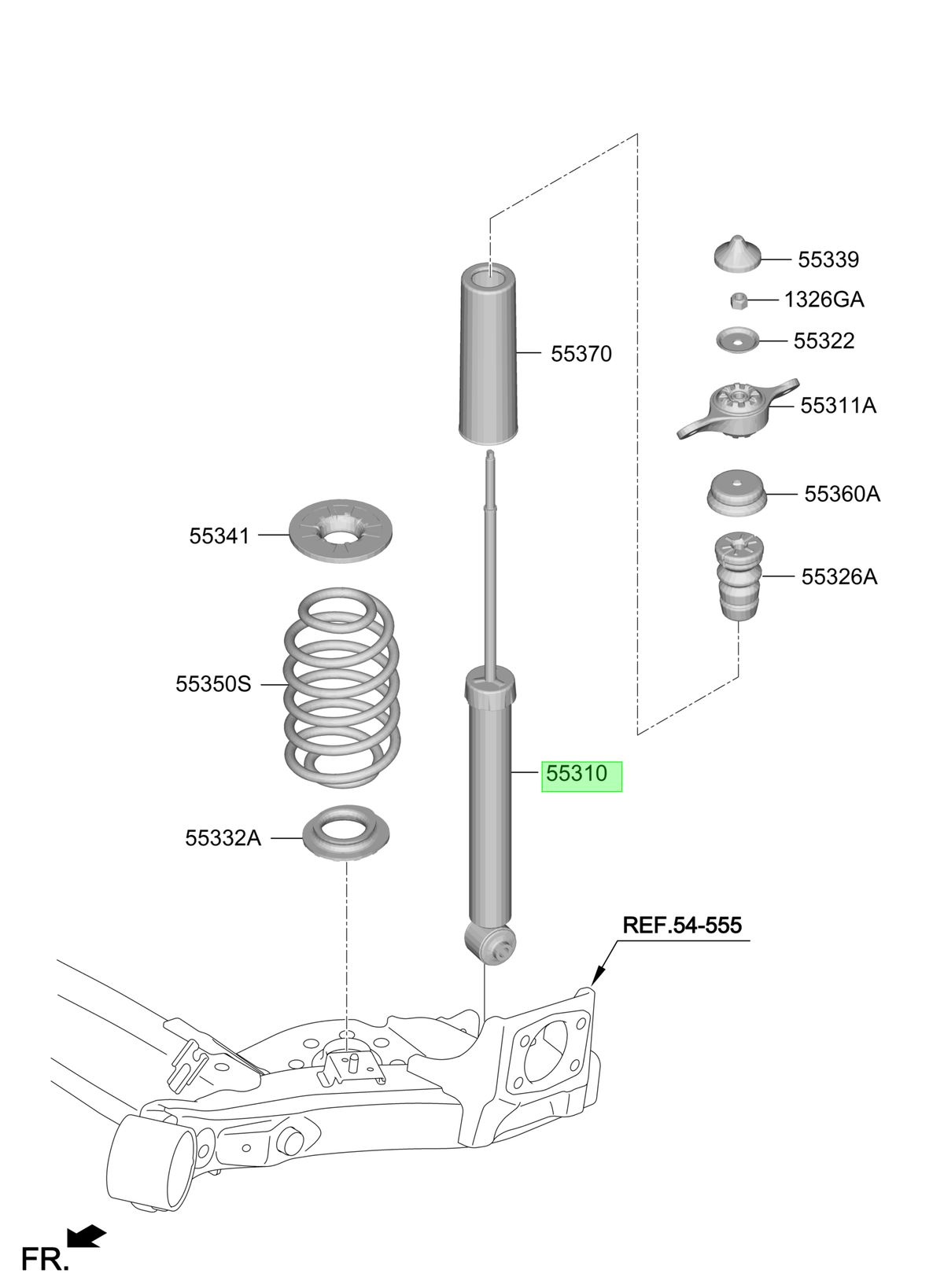 Amortiguador Tras. Original Para Hyundai Creta 2024-2025