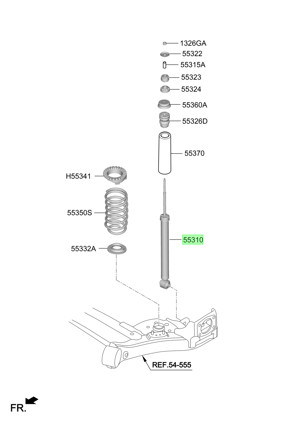 Amortiguador Tras Orig.para Hyundai G I10 2021