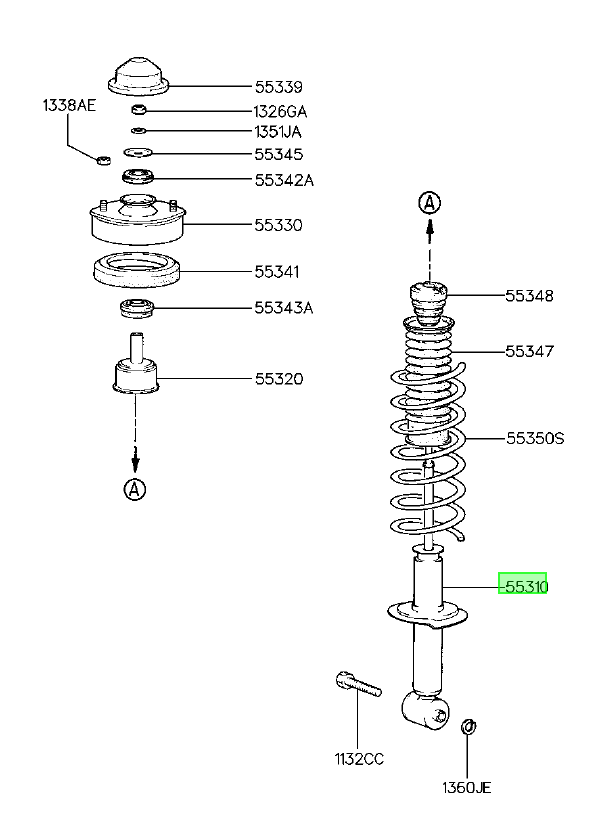 Amortiguador Original Para Hyundai Sonata 1993-1998