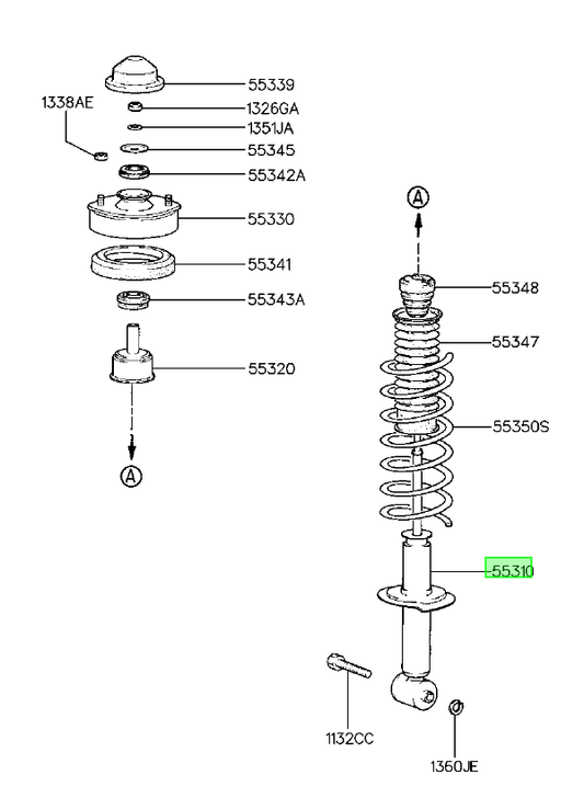 Amortiguador Original Para Hyundai Sonata 1993-1998