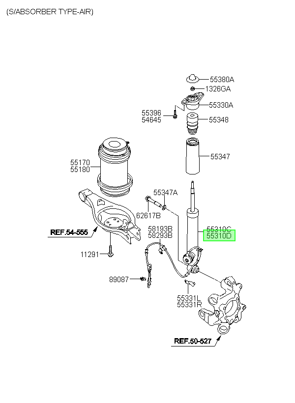 Amortiguador Tras. Rh Orig. Para Hyundai Equus 2013-2017