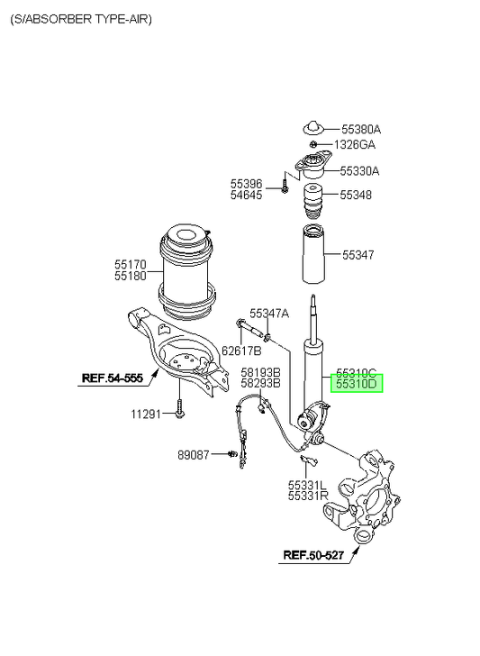 Amortiguador Tras. Rh Orig. Para Hyundai Equus 2013-2017