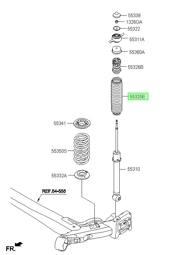 Amortiguador Tras. Original Para Kia Rio 2016-2025