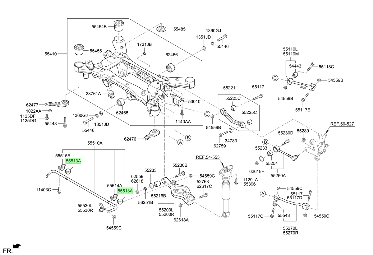 Buje Barra Estab. Tras. Original Para Kia Sorento 2012-2015