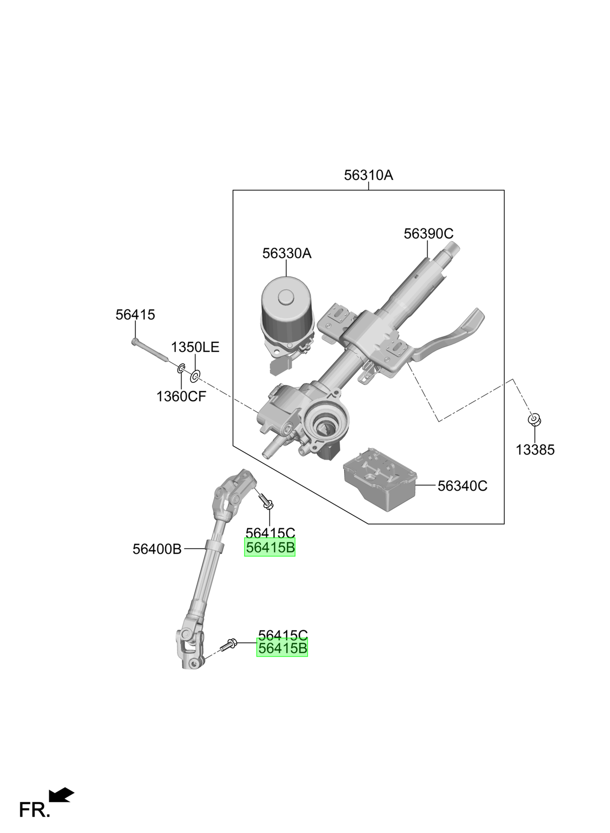 Perno Cardánica Original Para Kia Sorento 2012-2025
