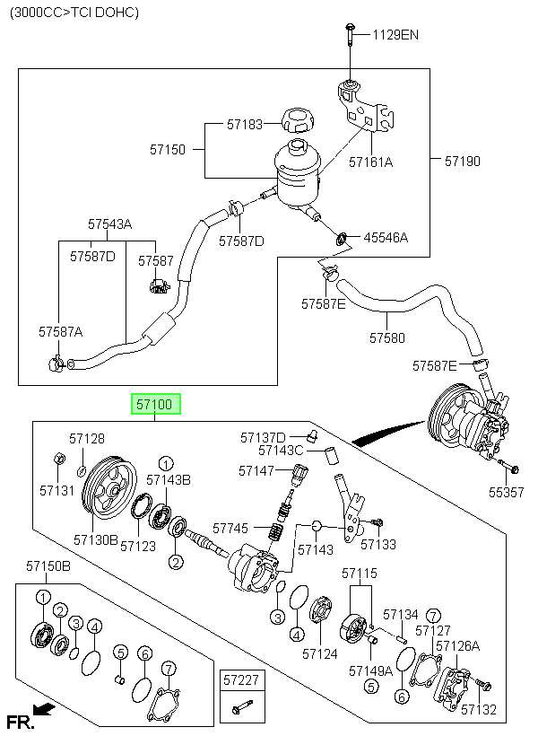 Bomba Direccion Hid. Orig. Para Hyundai Veracruz 2007-2013