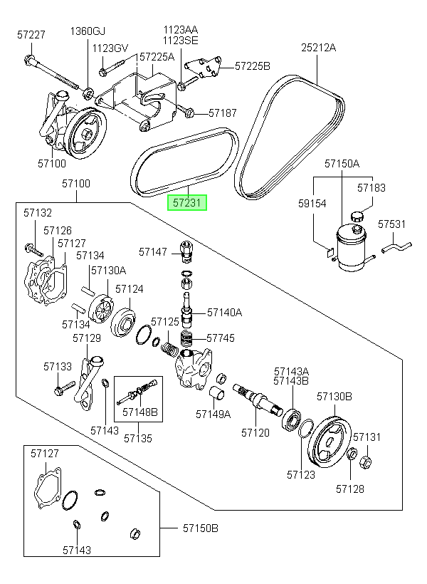 Correa D/h Orig. Para Hyundai Atos 2000-2003