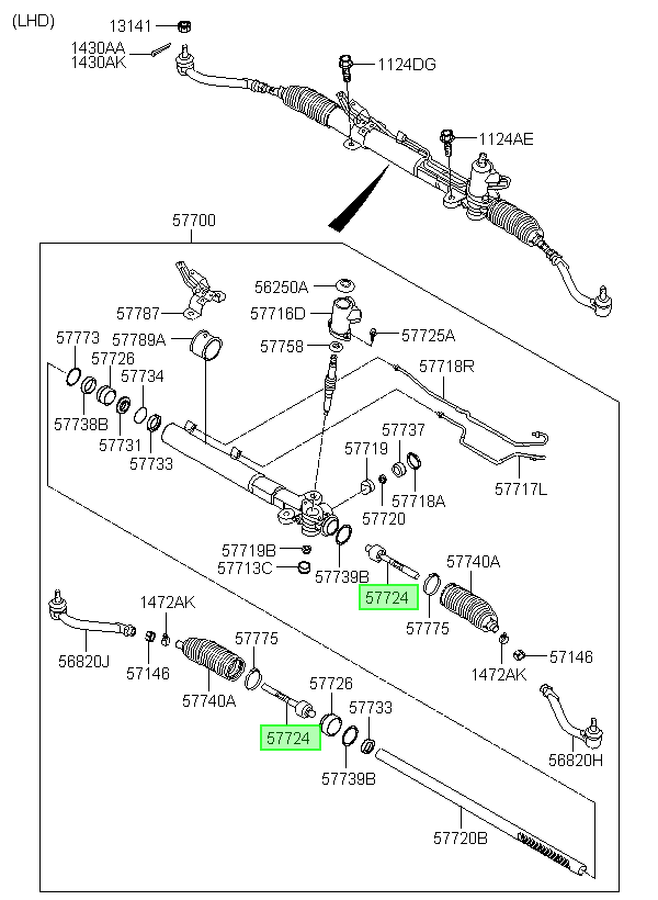 OEM 577242B000 catalogo