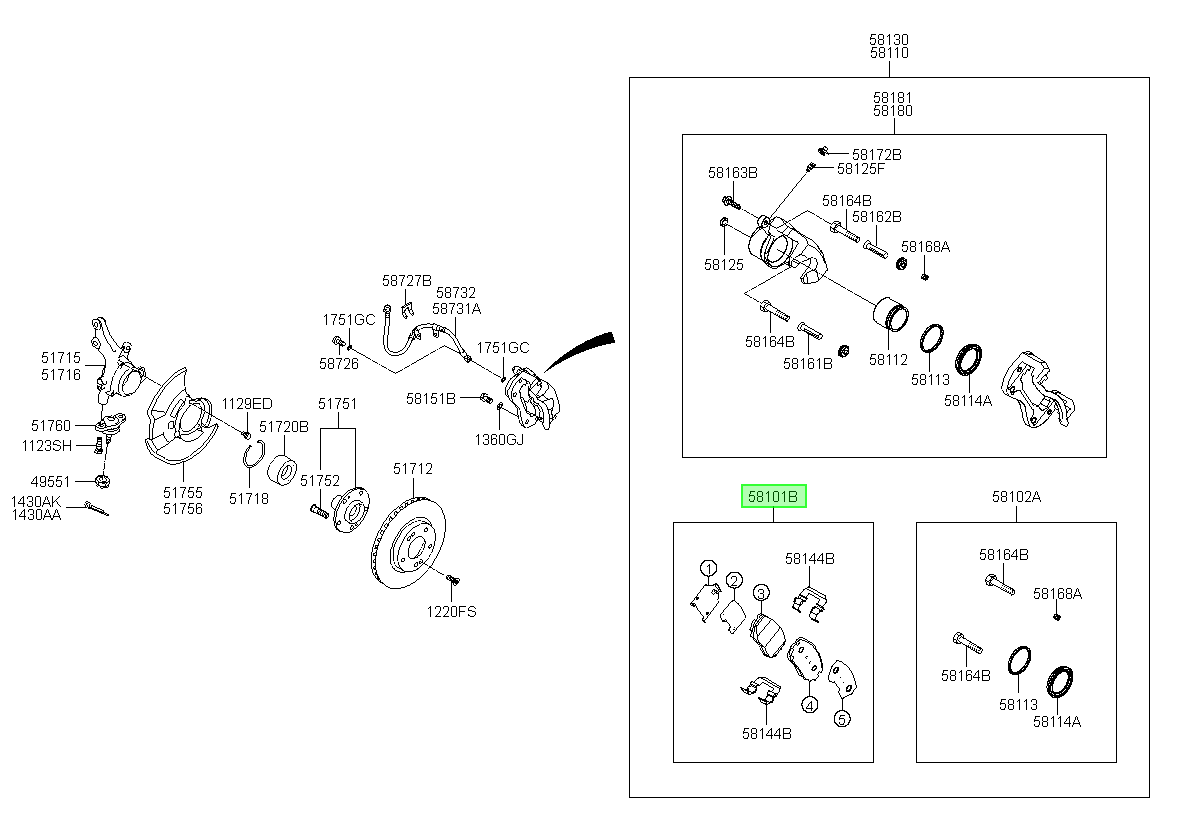 OEM 581012HA10 catalogo