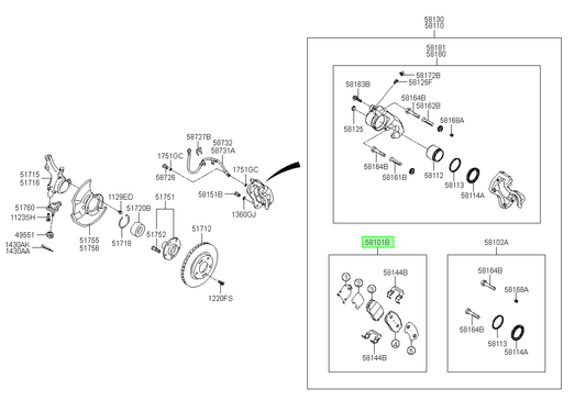 OEM 581012HA10 catalogo