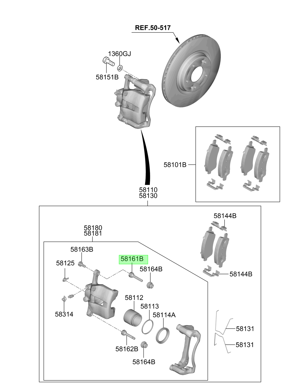 Guia Vastago Orig. Para Hyundai Grand I10 Desde 2014