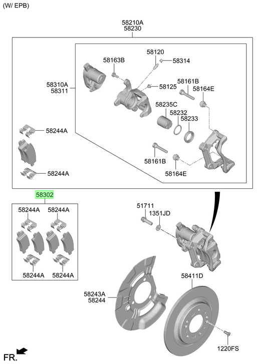 Pastilla Freno Original Para Hyundai Tucson 2024-2025