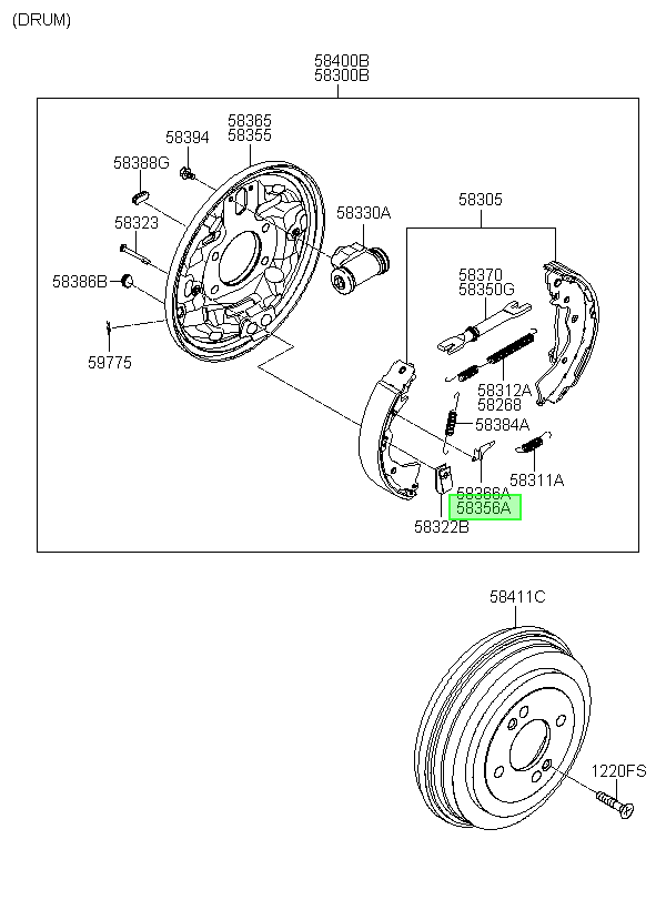 Regulador Freno Original Para Kia Rio 2003-2015